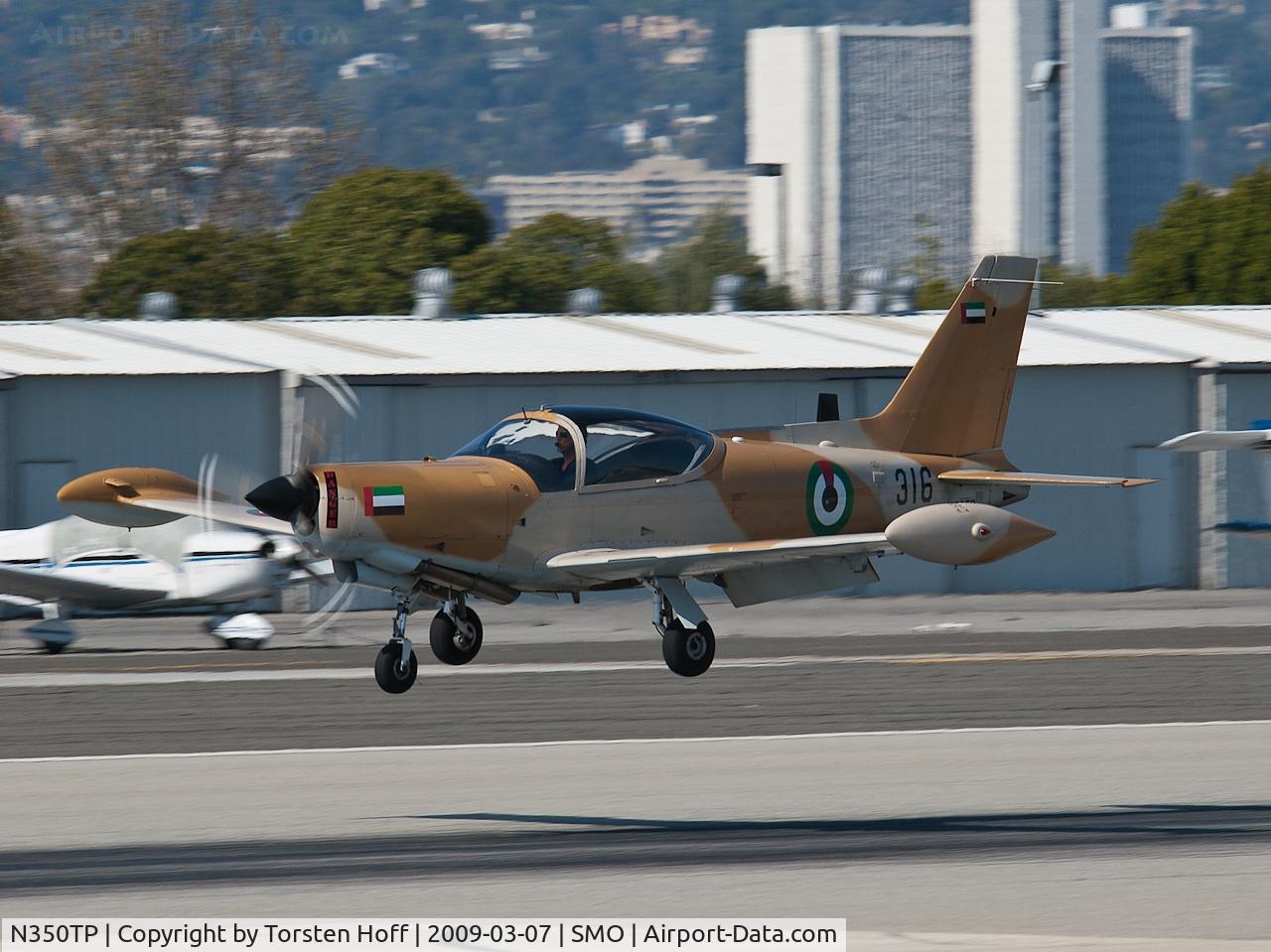 N350TP, 1983 SIAI-Marchetti SF-260TP C/N 011/62-004, N350TP arriving on RWY 21