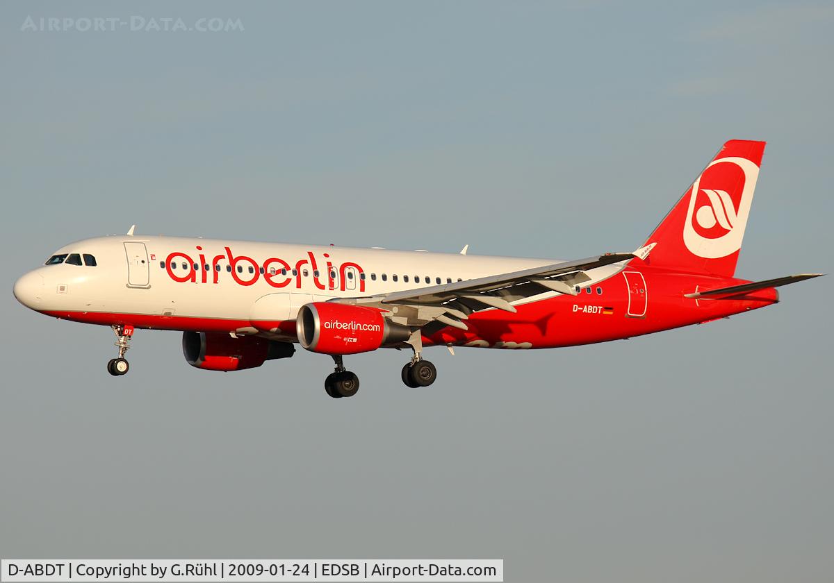 D-ABDT, 2008 Airbus A320-214 C/N 3422, Air Berlin