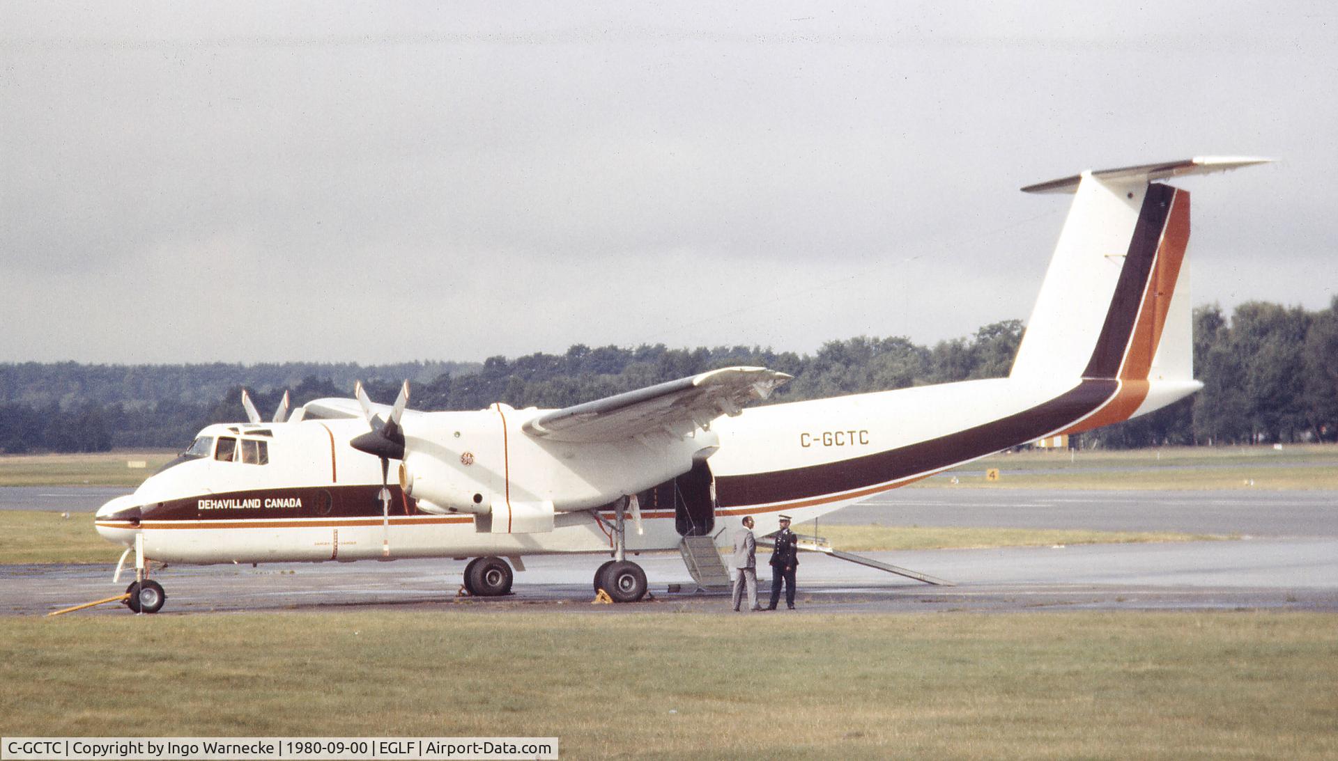 C-GCTC, 1980 De Havilland Canada DHC-5D Buffalo C/N 103, De Havilland Canada DHC-5D Buffalo demonstrator at Farnborough International 1980