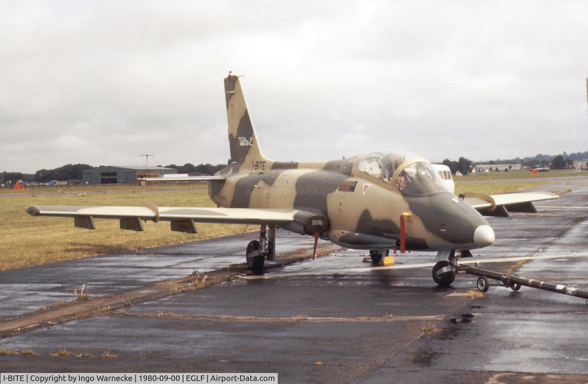 I-BITE, 1980 Aermacchi MB-339K Veltro II C/N 6662, Aermacchi MB.339K Veltro II at Farnborough International 1980
