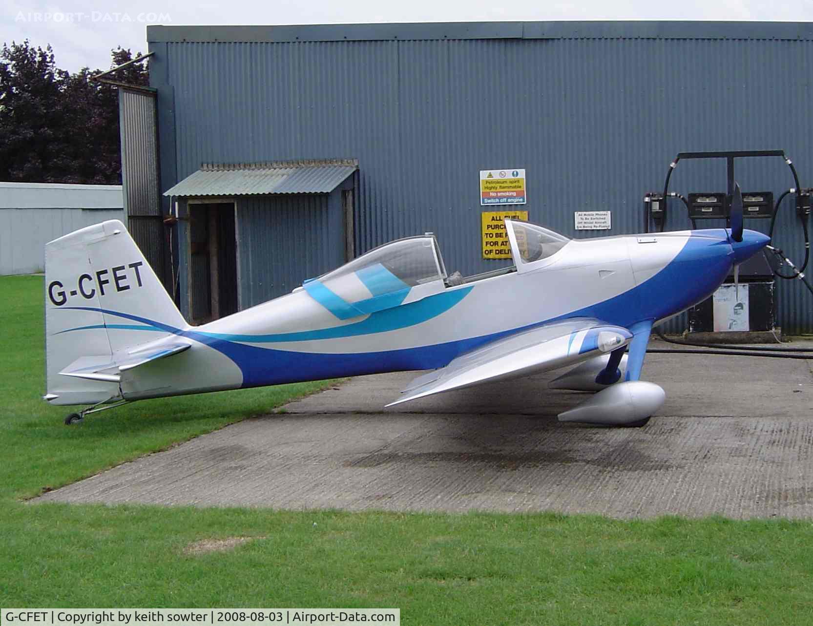 G-CFET, 2008 Vans RV-7A C/N 70686, Shortly after its first flight
