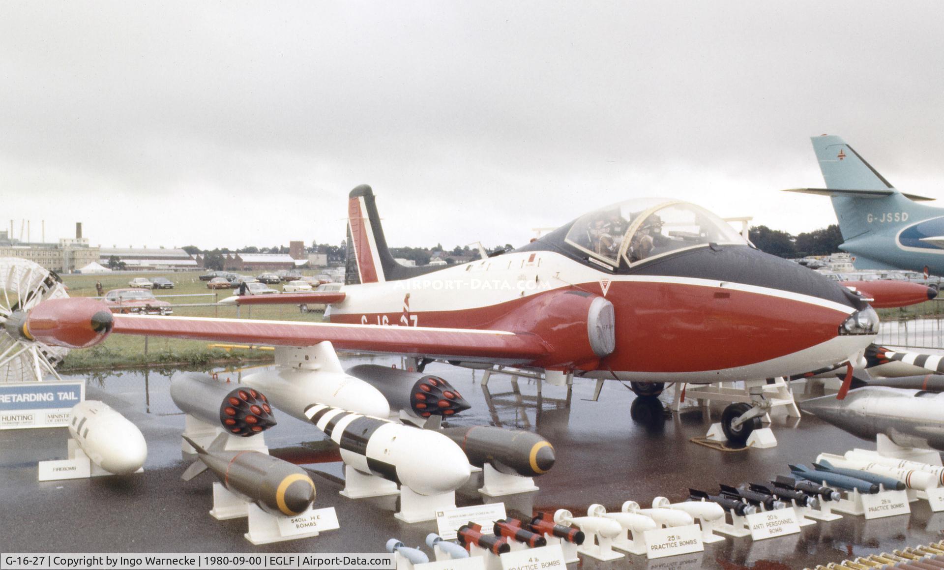 G-16-27, 1980 BAC 167 Strikemaster Mk.90 C/N 367, BAC 167 Strikemaster Mk 90 at Farnborough International 1980