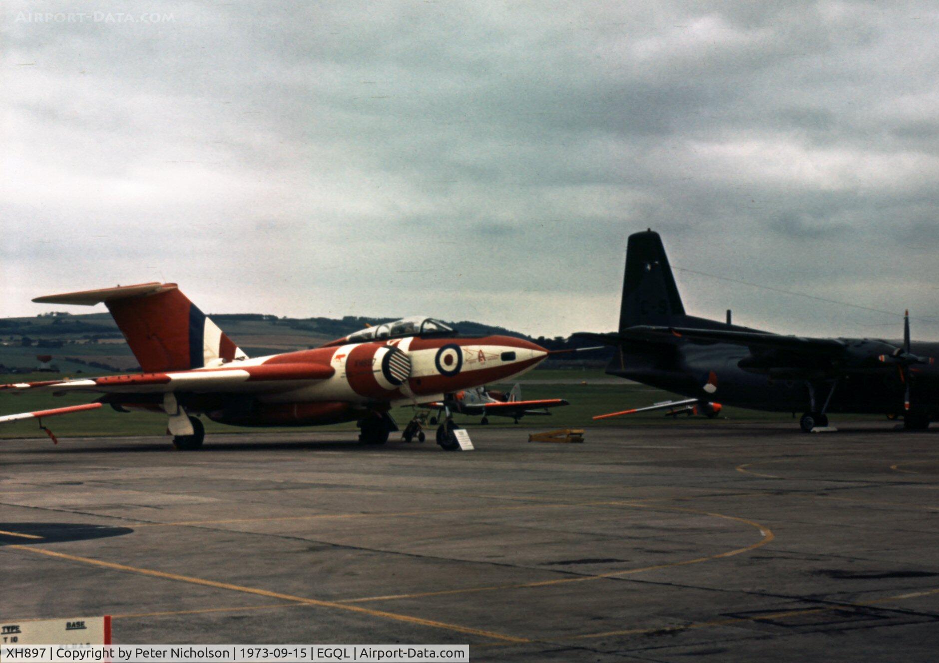 XH897, 1958 Gloster Javelin FAW.9 C/N Not found XH897, The Boscombe Down Javelin in the static display at the 1973 Leuchars Airshow.
