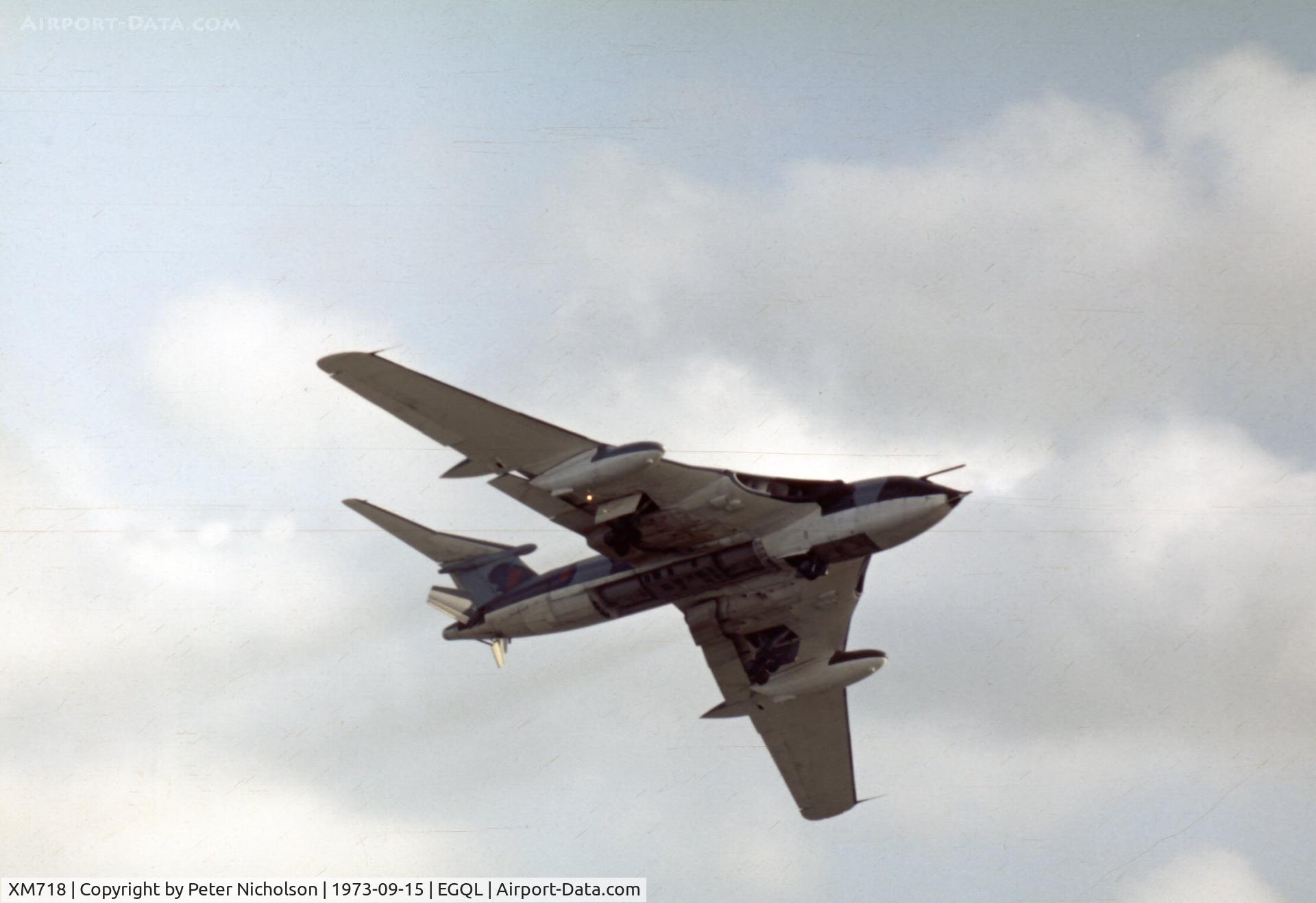 XM718, 1963 Handley Page Victor SR.2 C/N Not found XM718, 543 Squadron flew this strategic reconnaissance version of the B.2 bomber at the 1973 Leuchars Airshow.