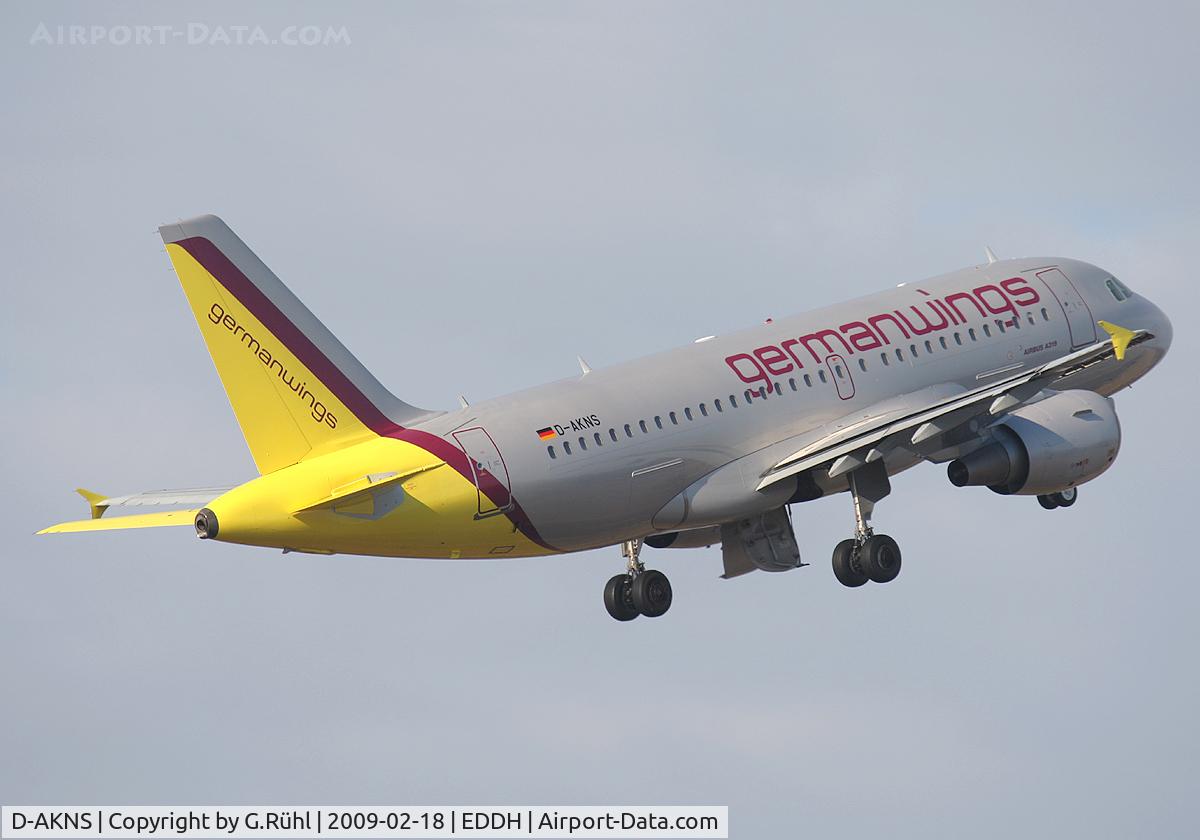 D-AKNS, 2000 Airbus A319-112 C/N 1277, Germanwings, Airbus A319-112