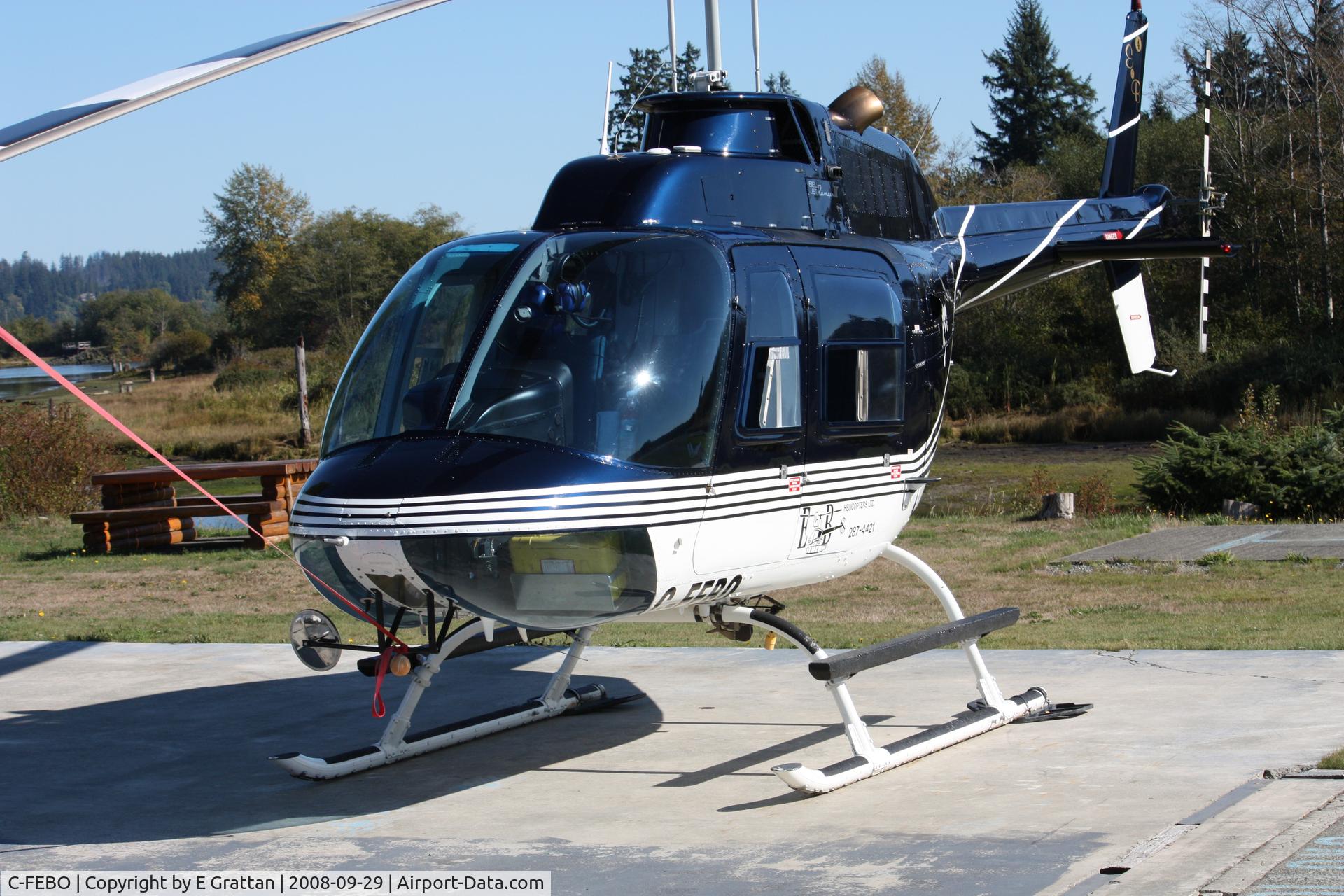 C-FEBO, Bell 206B JetRanger II C/N 2187, C-FEBO Bell 206B