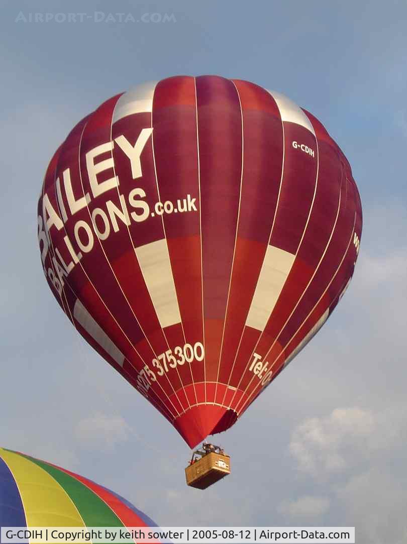 G-CDIH, 2005 Cameron Balloons Ltd CAMERON Z-275 C/N 10613, Bristol Balloon Fiesta
