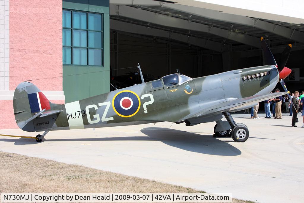 N730MJ, 1943 Supermarine 361 Spitfire HF.IXe C/N CBAF.7243, 1943 Spitfire Mk-IX N730MJ on display at the Military Aviation Museum.