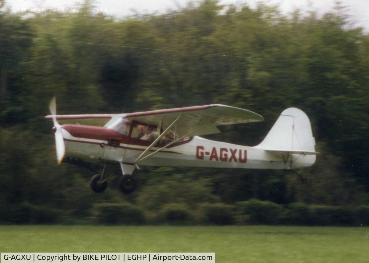 G-AGXU, 1946 Auster J-1N Alpha C/N 1969, ABOUT TO TOUCH DOWN ON RWY 08