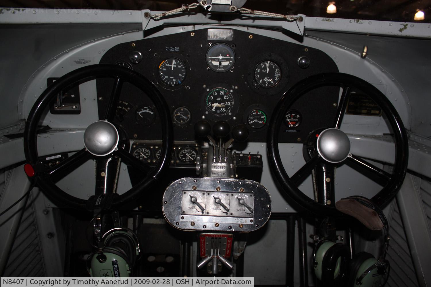 N8407, 1929 Ford 4-AT-E Tri-Motor C/N 69, Ford Tri-Motor cockpit