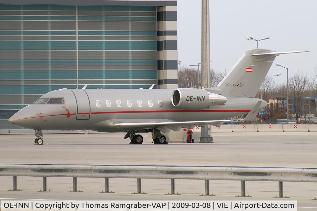 OE-INN, 2008 Bombardier Challenger 605 (CL-600-2B16) C/N 5743, Vista Jet Canadair CL600 Challenger