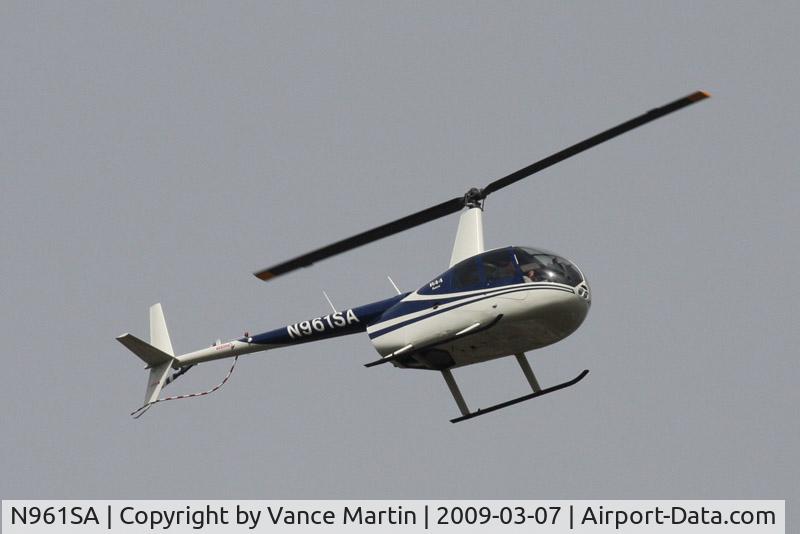N961SA, 1996 Robinson R44 C/N 0266, Over Starfire Soccer in Tukwila