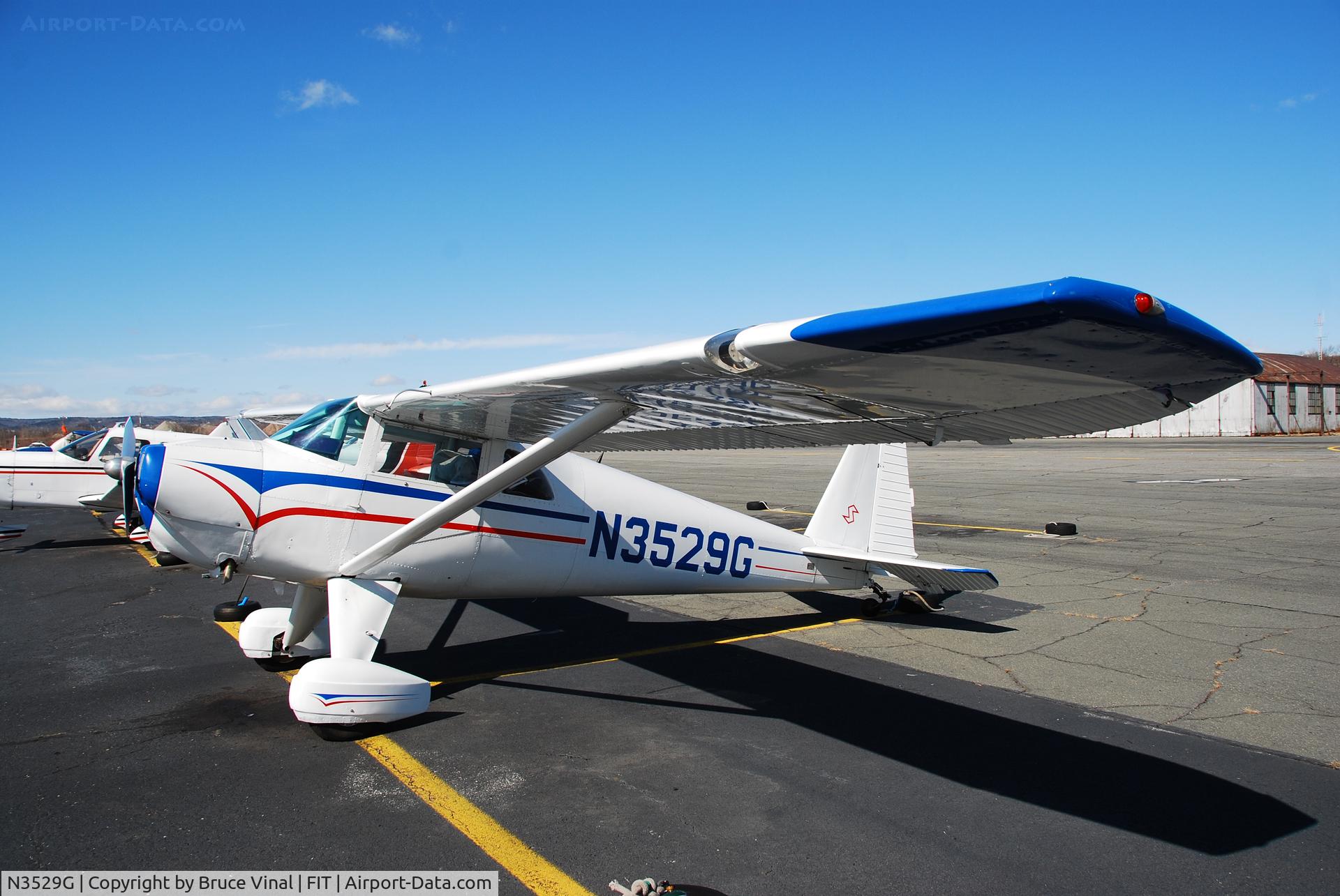 N3529G, 1959 Silvaire 8F C/N S-57, A Classic Taildragger in The Afternoon Sun