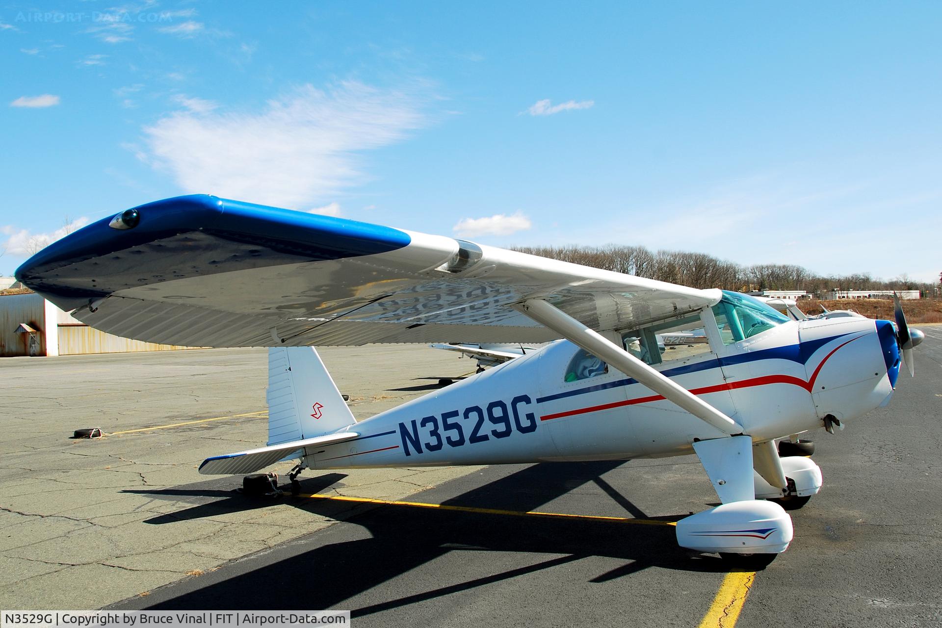 N3529G, 1959 Silvaire 8F C/N S-57, A Classic Taildragger in The Afternoon Sun