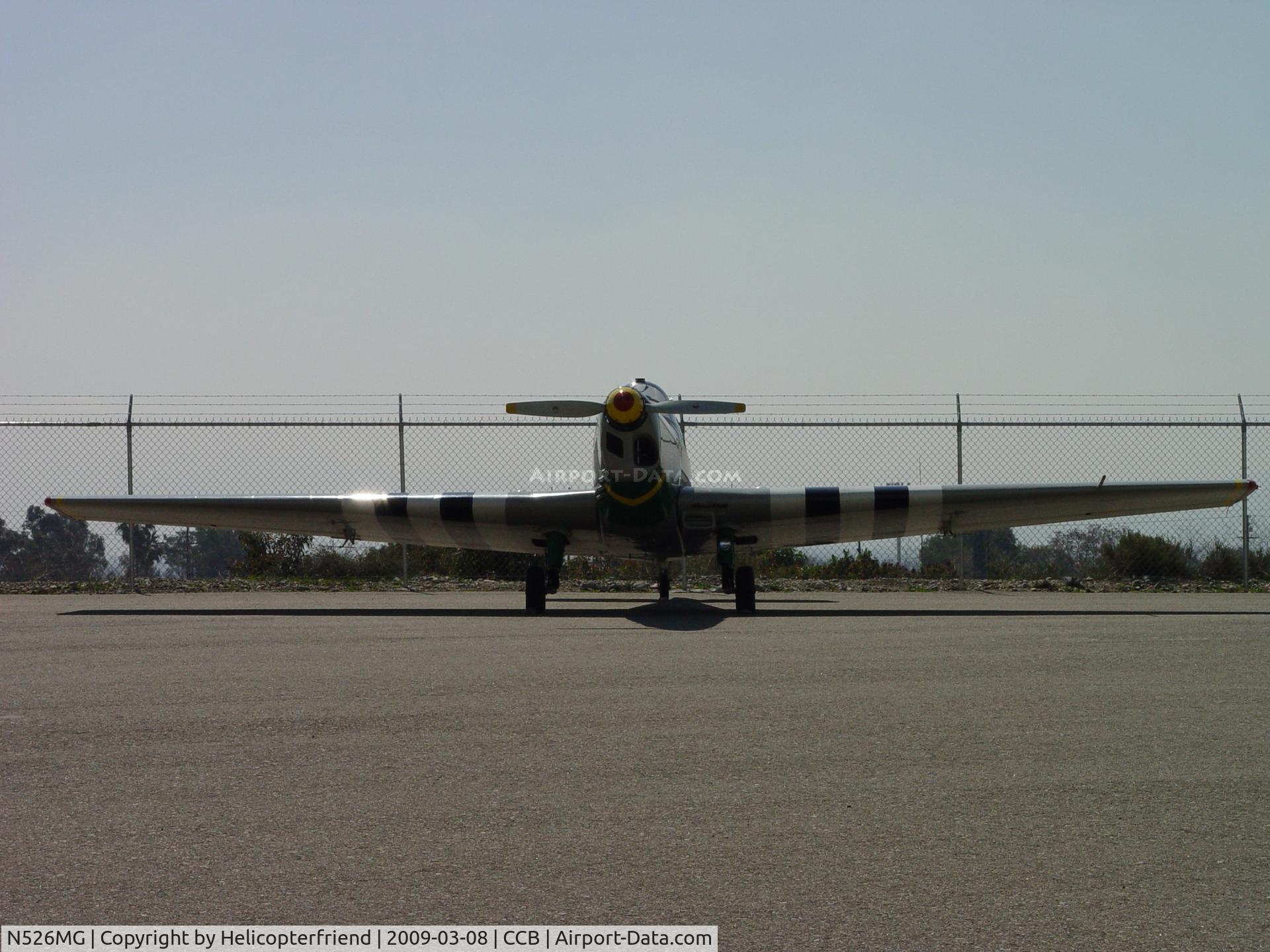 N526MG, 1966 Zlin Z-526 Trener Master C/N 1012, Parked at south fence of Cable
