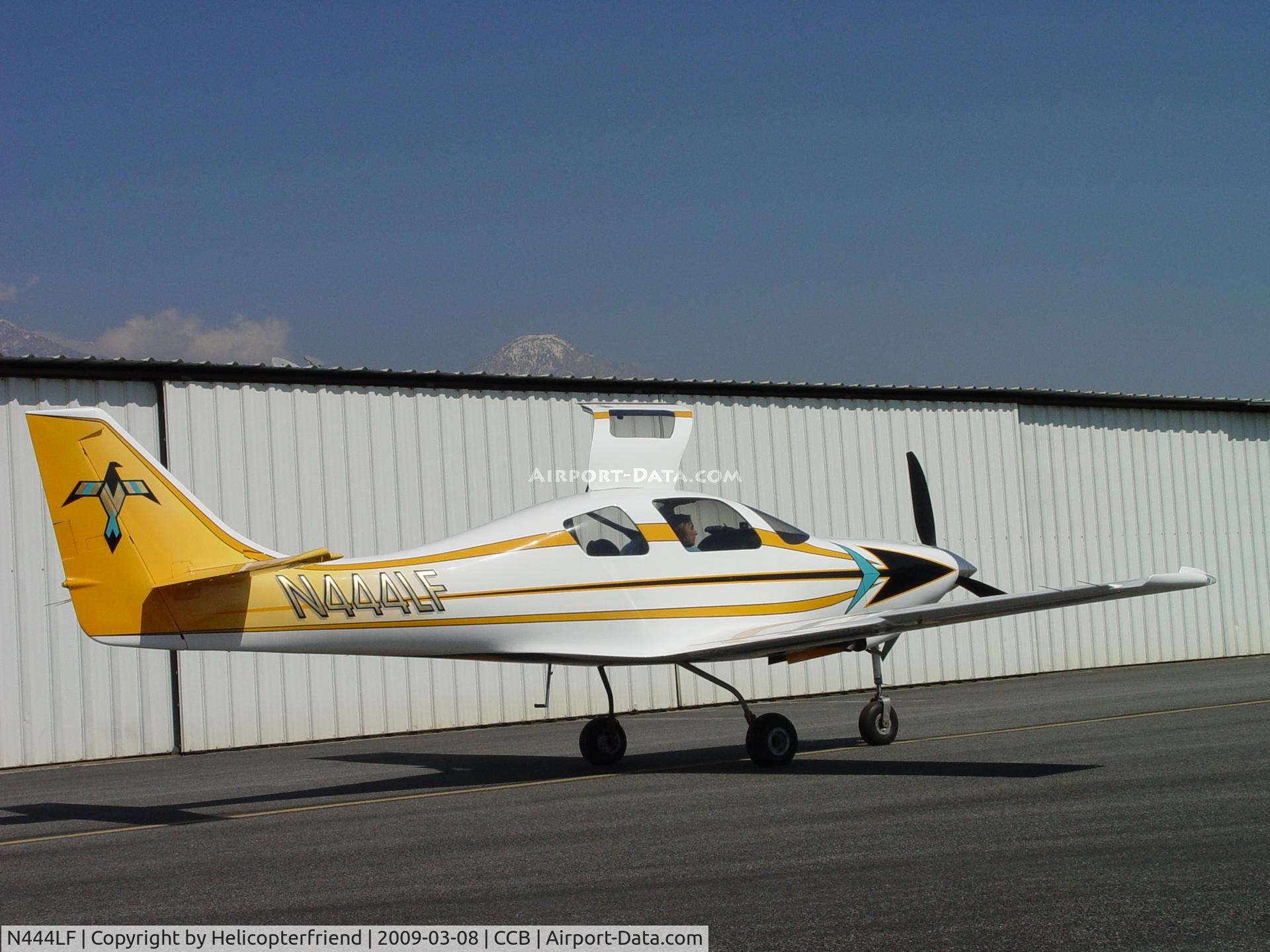 N444LF, 2006 Lancair IV C/N LIV-522, Loading up and getting ready to taxi for take off at Cable