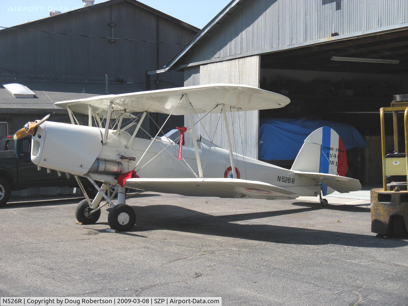 N526R, 1946 Nord Stampe SV-4C C/N 522, 1946 S.N.C.A. du Nord STAMPE S.V.4C, Renault H.PO3 140 Hp