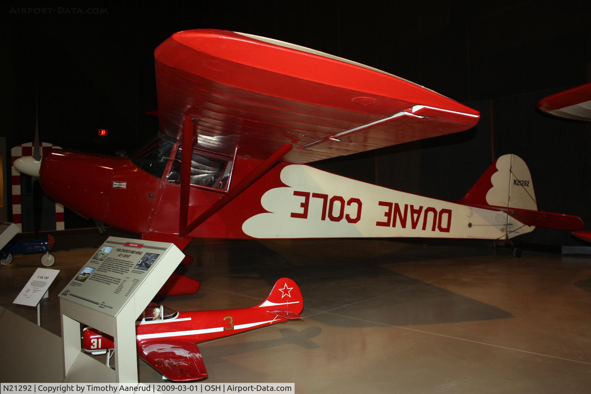 N21292, 1938 Taylorcraft BC C/N 1086, EAA AirVenture 2008