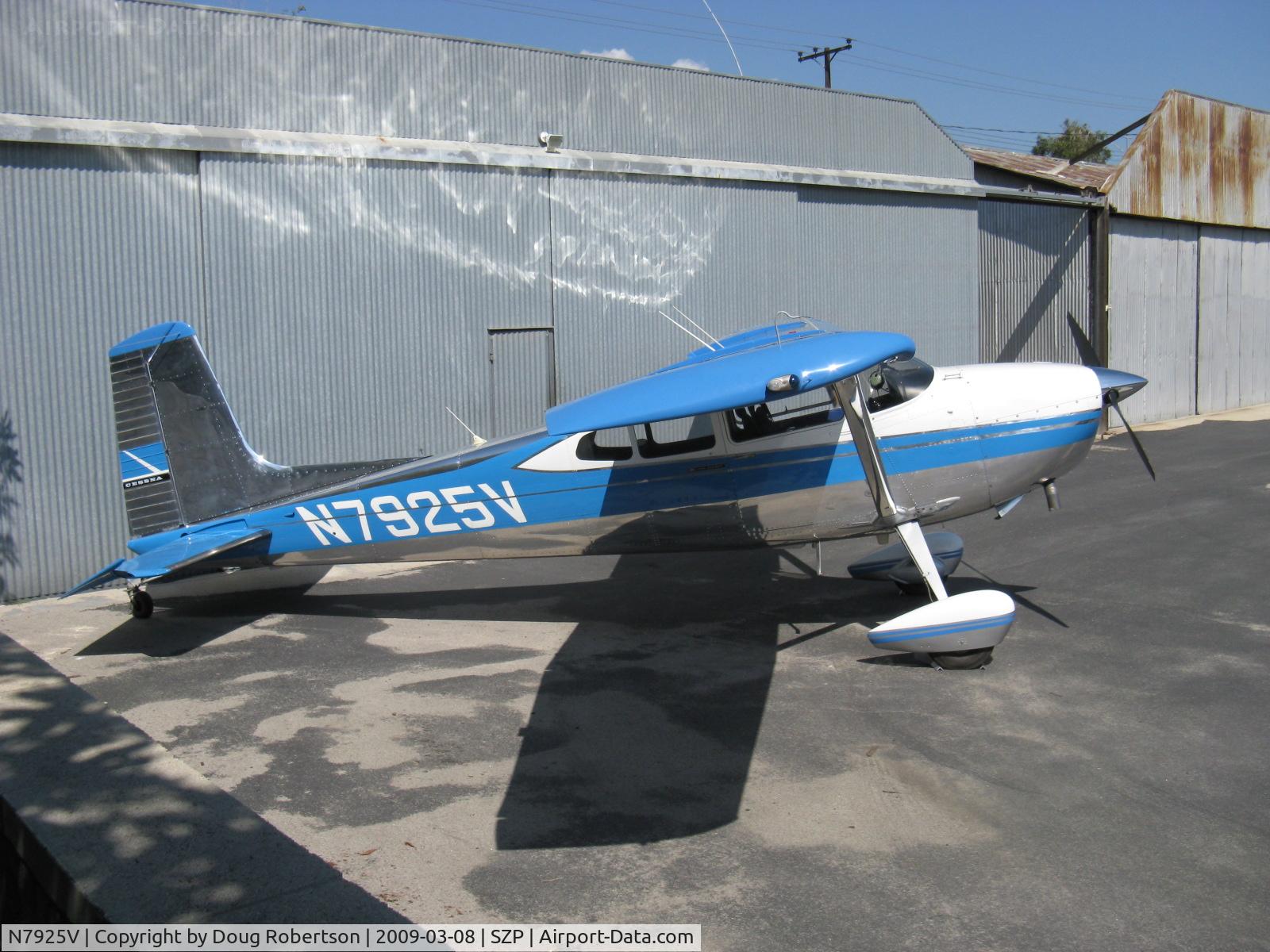 N7925V, 1966 Cessna 180H Skywagon C/N 18051825, 1966 Cessna 180H, Continental O-470 230 Hp, highly polished