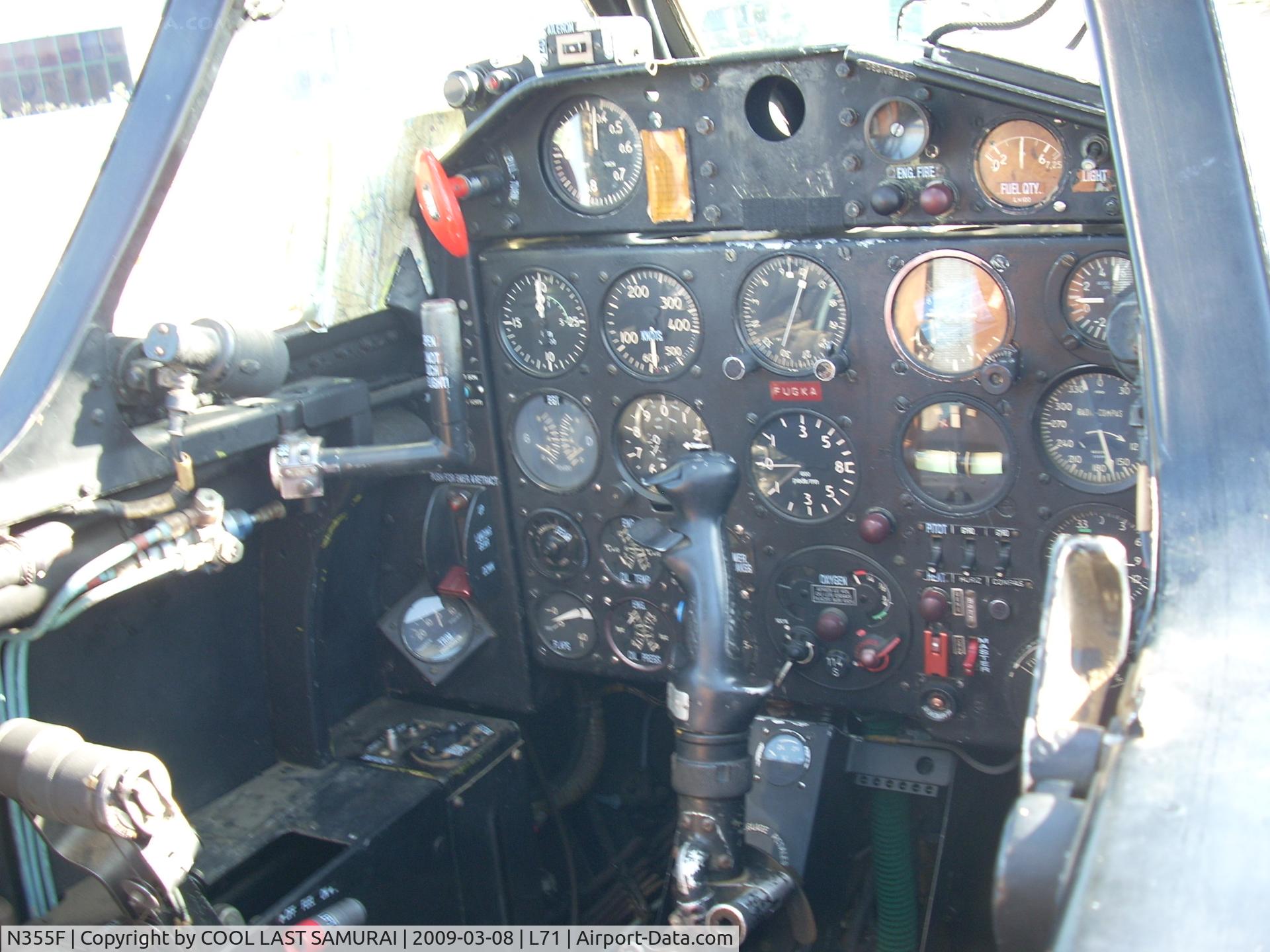 N355F, 1962 Fouga CM-170 Magister C/N 355, Fouga Cockpit