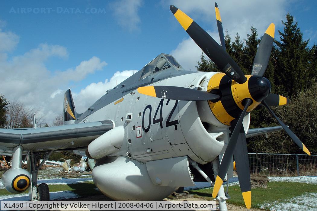 XL450, 1958 Fairey Gannet AEW.3 C/N F9433, at Hermeskeil museum, Germany