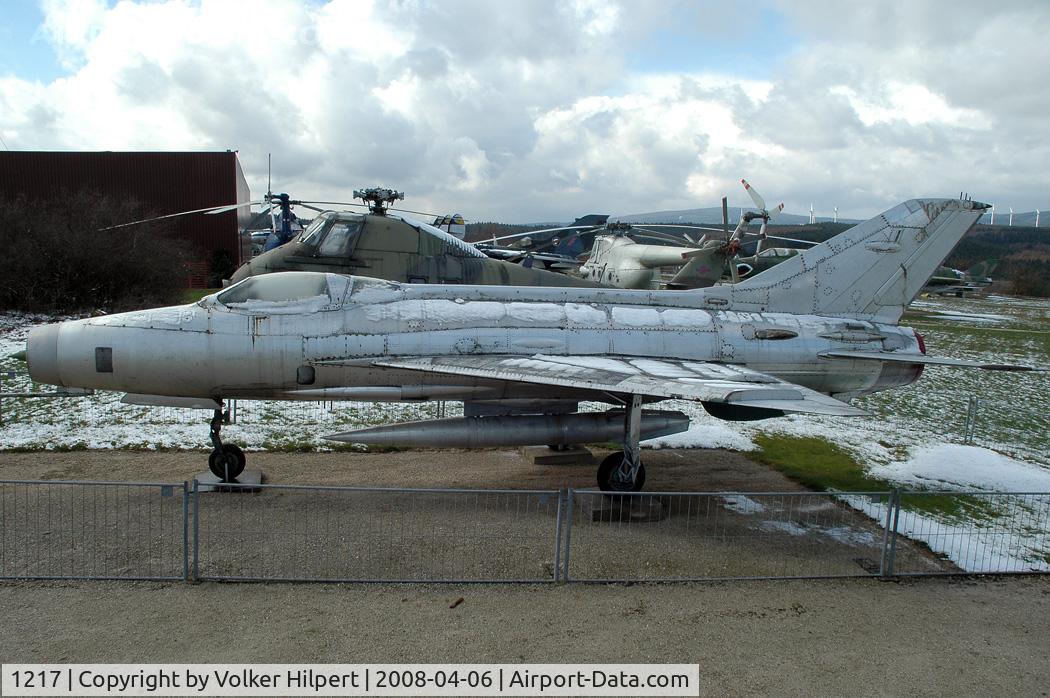 1217, Mikoyan-Gurevich MiG-21F-13 C/N 741217, at Hermeskeil museum, Germany