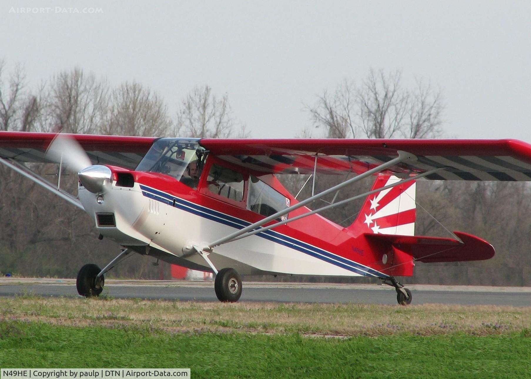 N49HE, 1996 American Champion 8KCAB Decathlon C/N 764-96, At Downtown Shreveport.  
