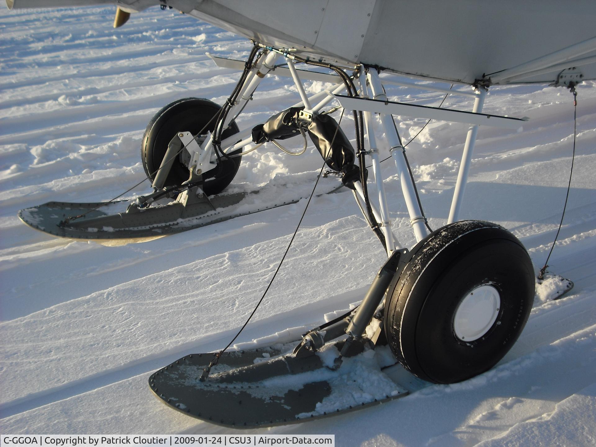 C-GGOA, 1978 Piper PA-18-150 Super Cub C/N 187809083, Wheel-skis installation
