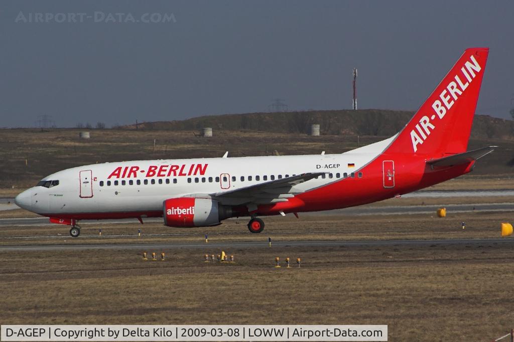 D-AGEP, 1998 Boeing 737-75B C/N 28102, AIR BERLIN