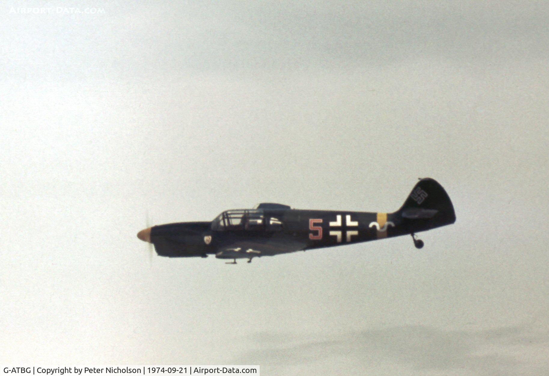 G-ATBG, 1945 Nord 1002 Pingouin II C/N 121, Nord Pinguoin displayed at the 1974 RAF Finningley Airshow.