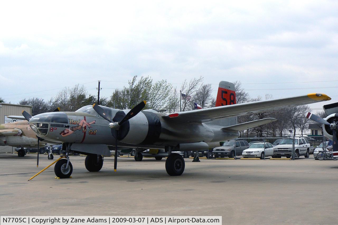 N7705C, 1944 Douglas A-26C Invader C/N 28989, Cavanaugh Flight Museum's new Invader!
