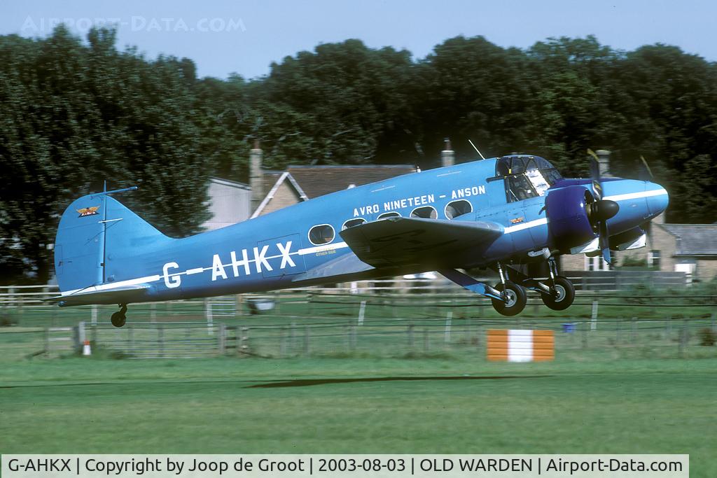 G-AHKX, 1946 Avro 652A Anson C.19 Series 2 C/N 1333, Nice view of this piton powered transporter.