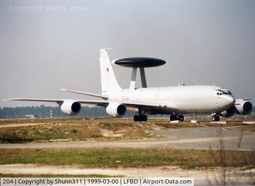 204, 1991 Boeing E-3F Sentry C/N 24510/1009, Parked at the Cargo apron during my military period