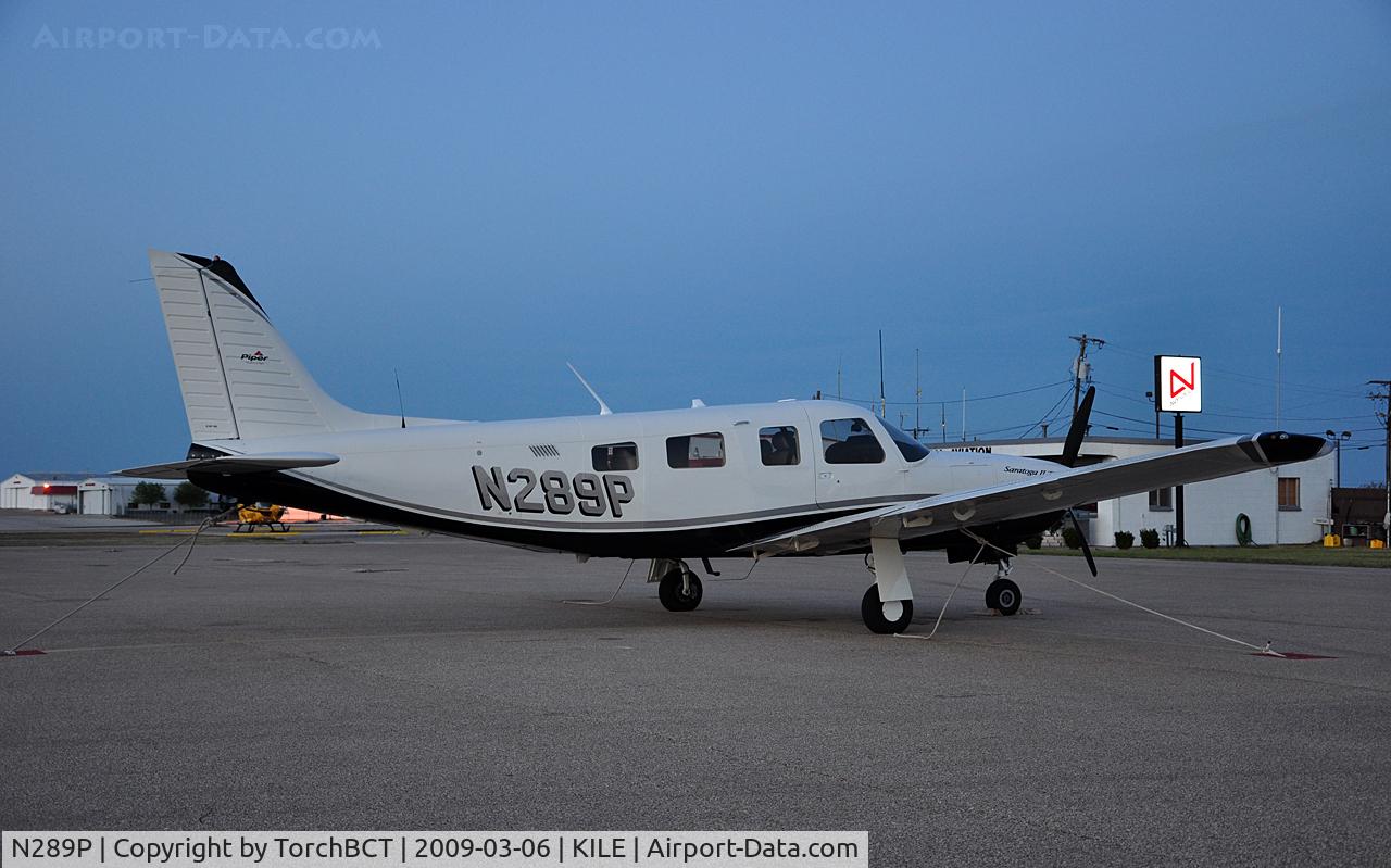 N289P, 2007 Piper PA-32R-301T Turbo Saratoga C/N 3257444, Piper Turbo Saratoga in the fading light @ KILE.