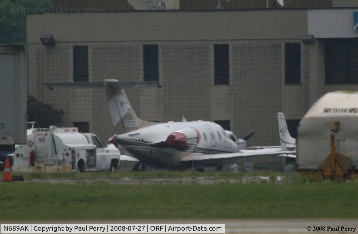 N689AK, Raytheon Aircraft Company 400A C/N RK-462, Bird with a bird on her tail