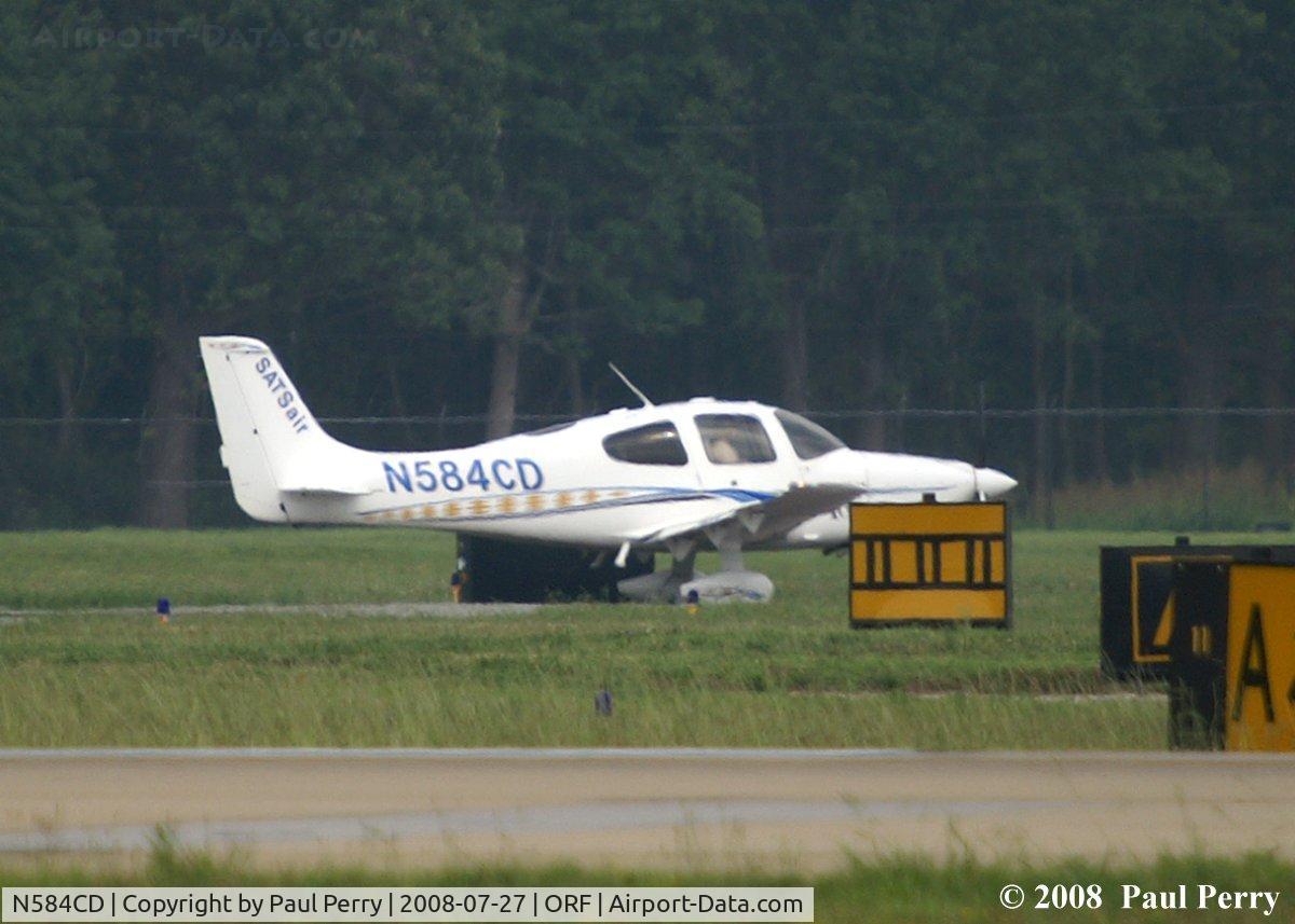 N584CD, 2005 Cirrus SR22 C/N 1652, SATS Air dropping into Norfolk Int'l Airport