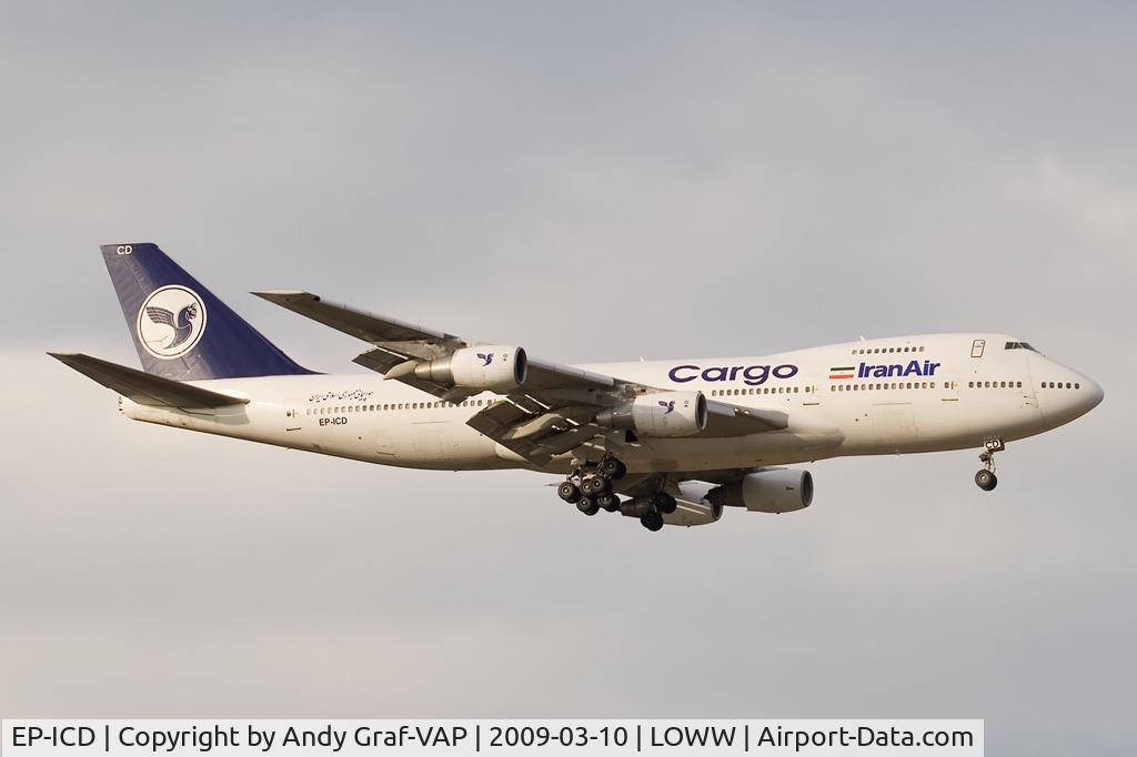EP-ICD, 1988 Boeing 747-21AC C/N 24134, Iran Air Cargo 747-200