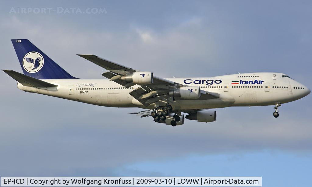 EP-ICD, 1988 Boeing 747-21AC C/N 24134, new Cargo Jumbo for Iran Air Cargo