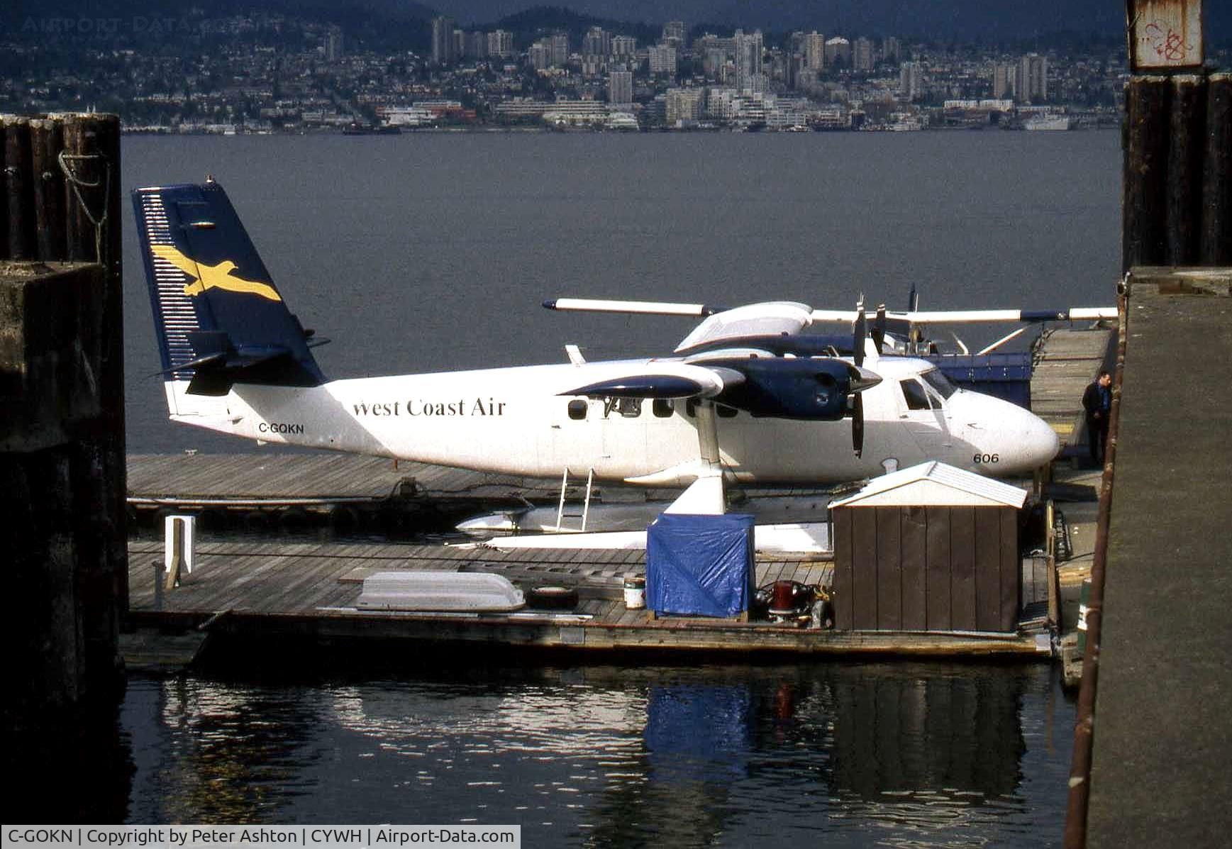 C-GOKN, De Havilland Canada DHC-6-100 Twin Otter C/N 94, Taken in May 2000. Scanned slide