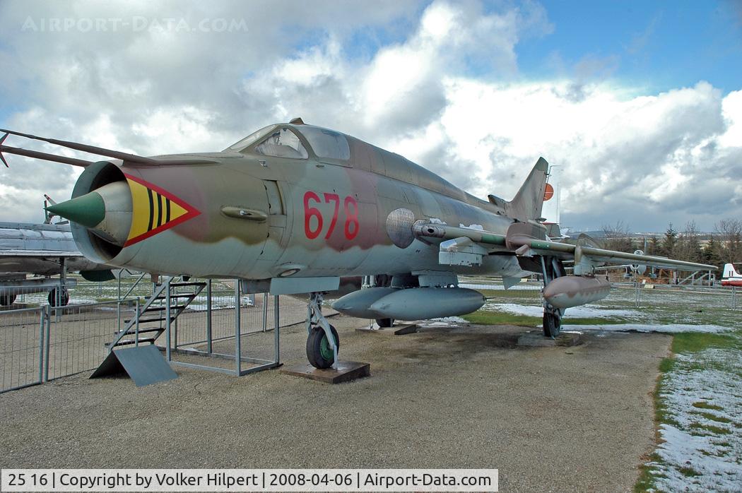 25 16, Sukhoi Su-22M-4 C/N 26103, at Hermeskeil Museum, Germany with fake reg. 678