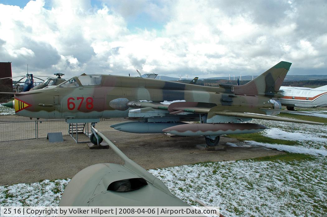25 16, Sukhoi Su-22M-4 C/N 26103, at Hermeskeil Museum, Germany