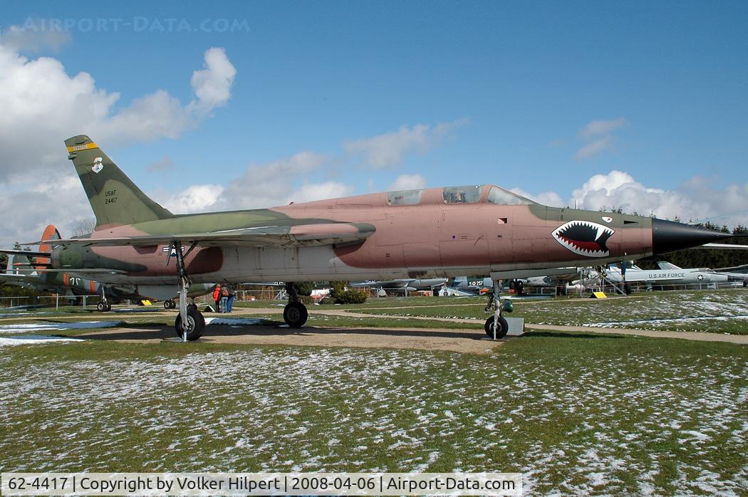 62-4417, 1962 Republic F-105F Thunderchief C/N F6, at Hermeskeil Museum, Germany