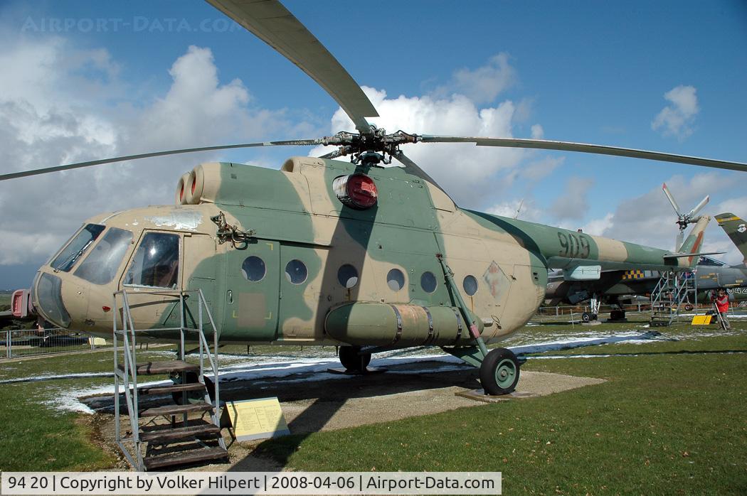 94 20, Mil Mi-8T Hip C/N 10525, at Hermeskeil Museum, Germany, fake reg. 909