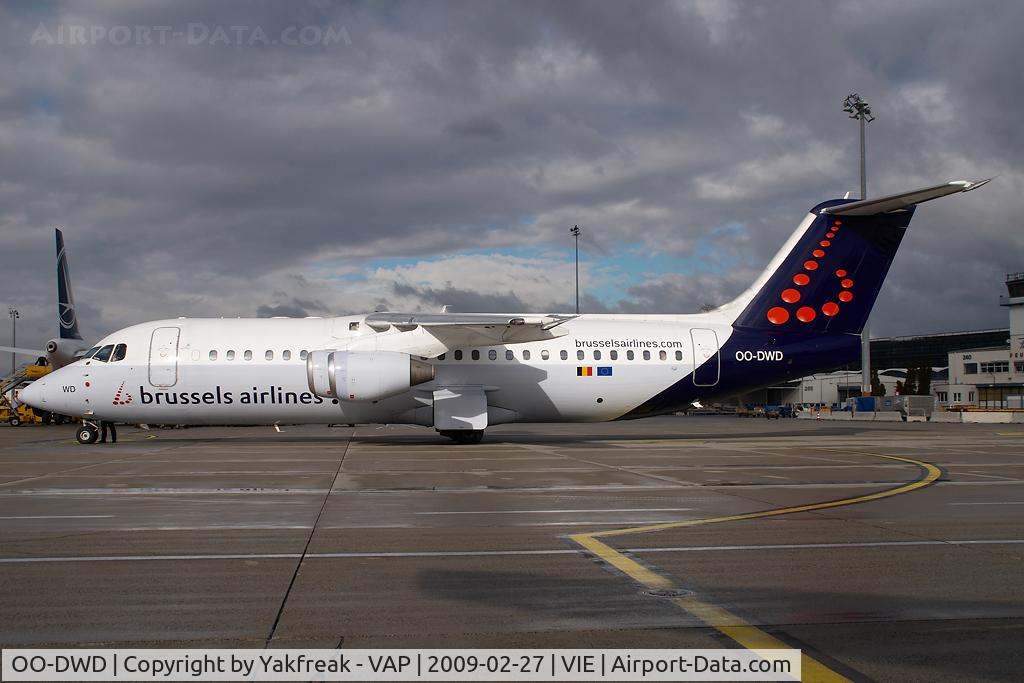 OO-DWD, 1998 British Aerospace Avro 146-RJ100 C/N E3324, Brussels Airlines Bae 146
