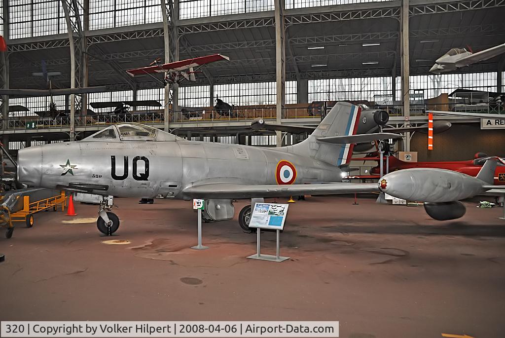 320, Dassault MD-450 Ouragan C/N 320, at Museum Hermeskeil, Germany