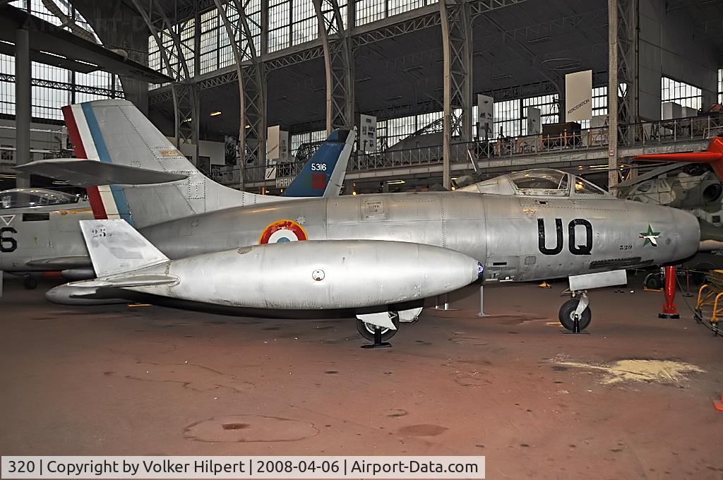 320, Dassault MD-450 Ouragan C/N 320, at Museum Hermeskeil, Germany