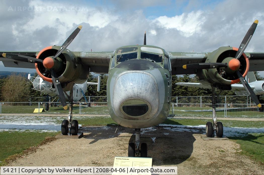 54 21, Hunting Percival P-66 Pembroke C54 C/N PAC/66/1013, at Museum Hermeskeil, Germany