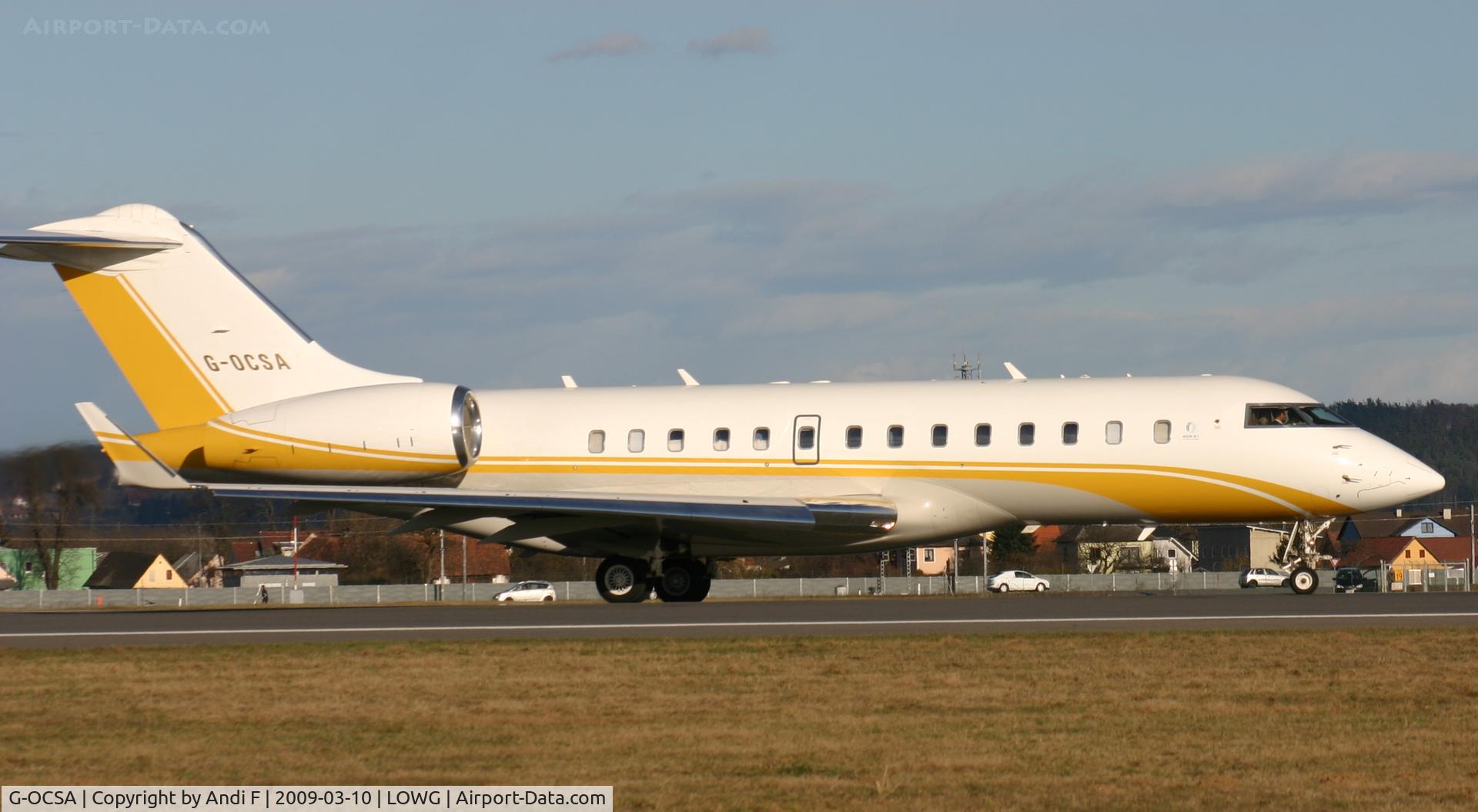 G-OCSA, 2007 Bombardier BD-700-1A11 Global 5000 C/N 9241, Global 5000 Ocean Sky