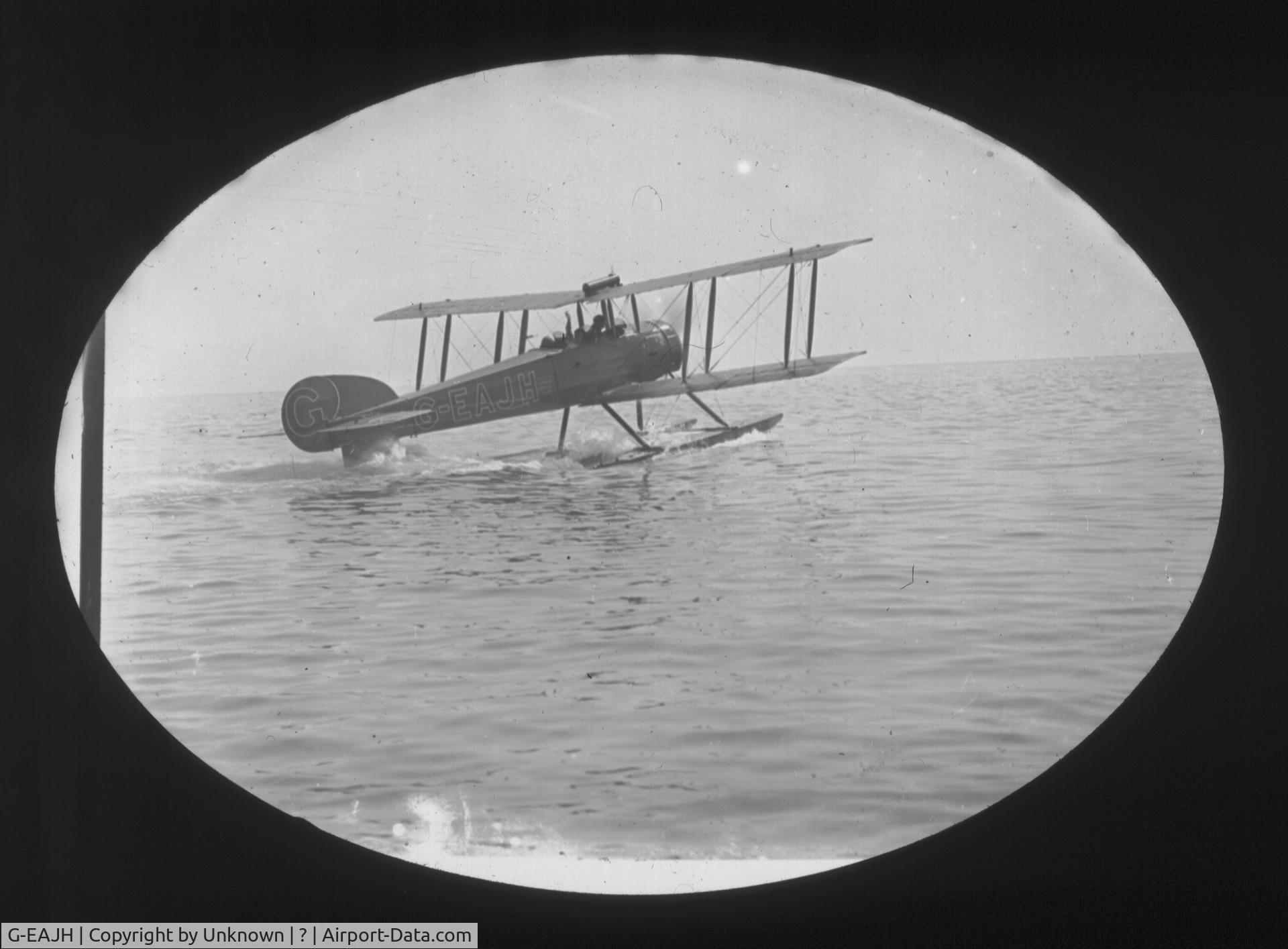 G-EAJH, Avro 504L C/N E2, Found in Miscellaneous Lantern Slides 3 1/4 square
