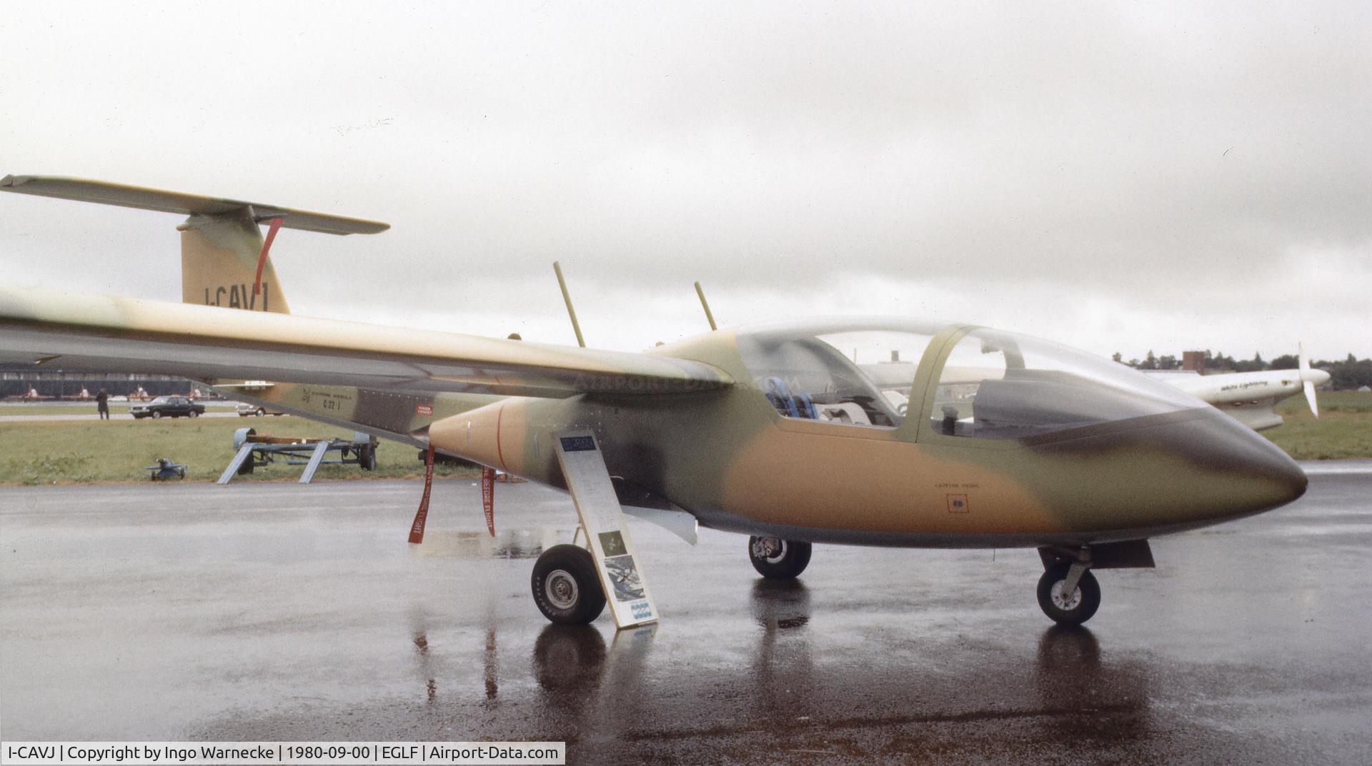 I-CAVJ, 1980 Caproni Vizzola C22J Ventura C/N 001, Caproni-Vizzola C-22J at Farnborough International 1980
